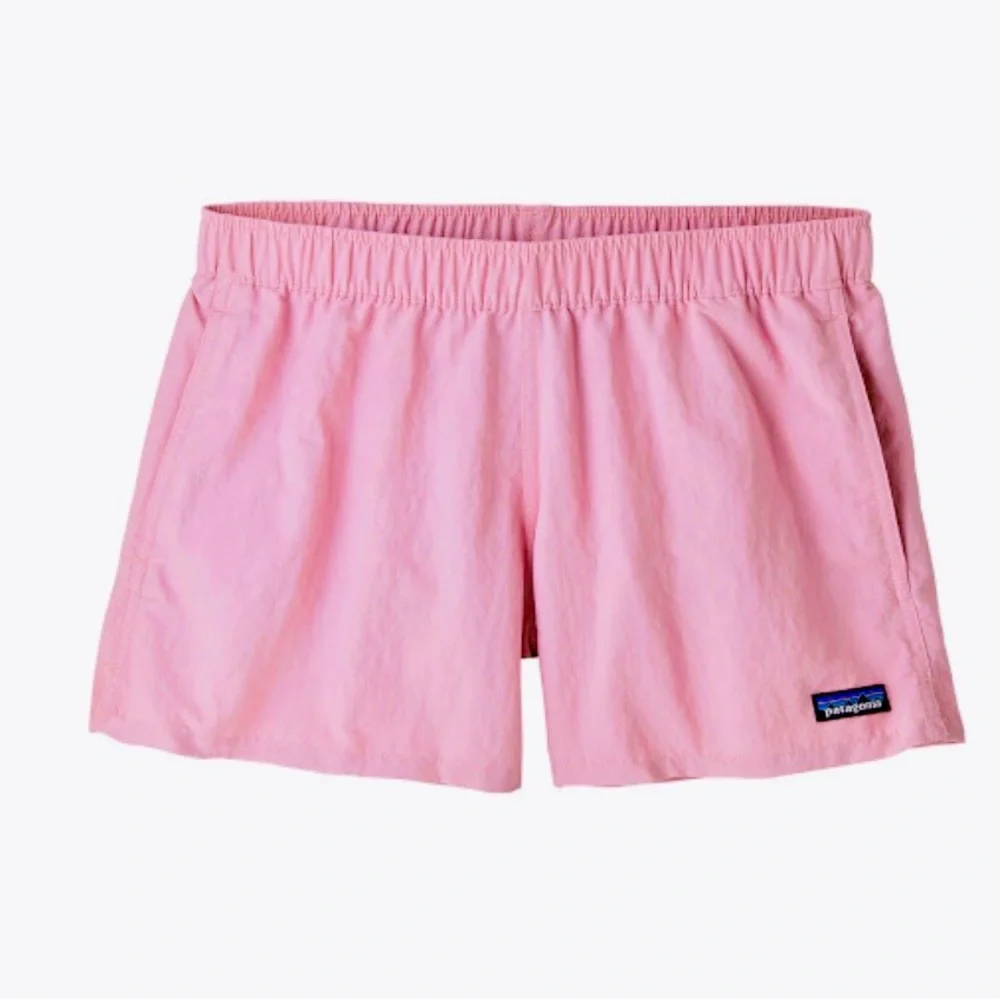 Girls Patagonia Barely Baggies unlined Shorts 3.5 Large 12 Dragon Purple  $50